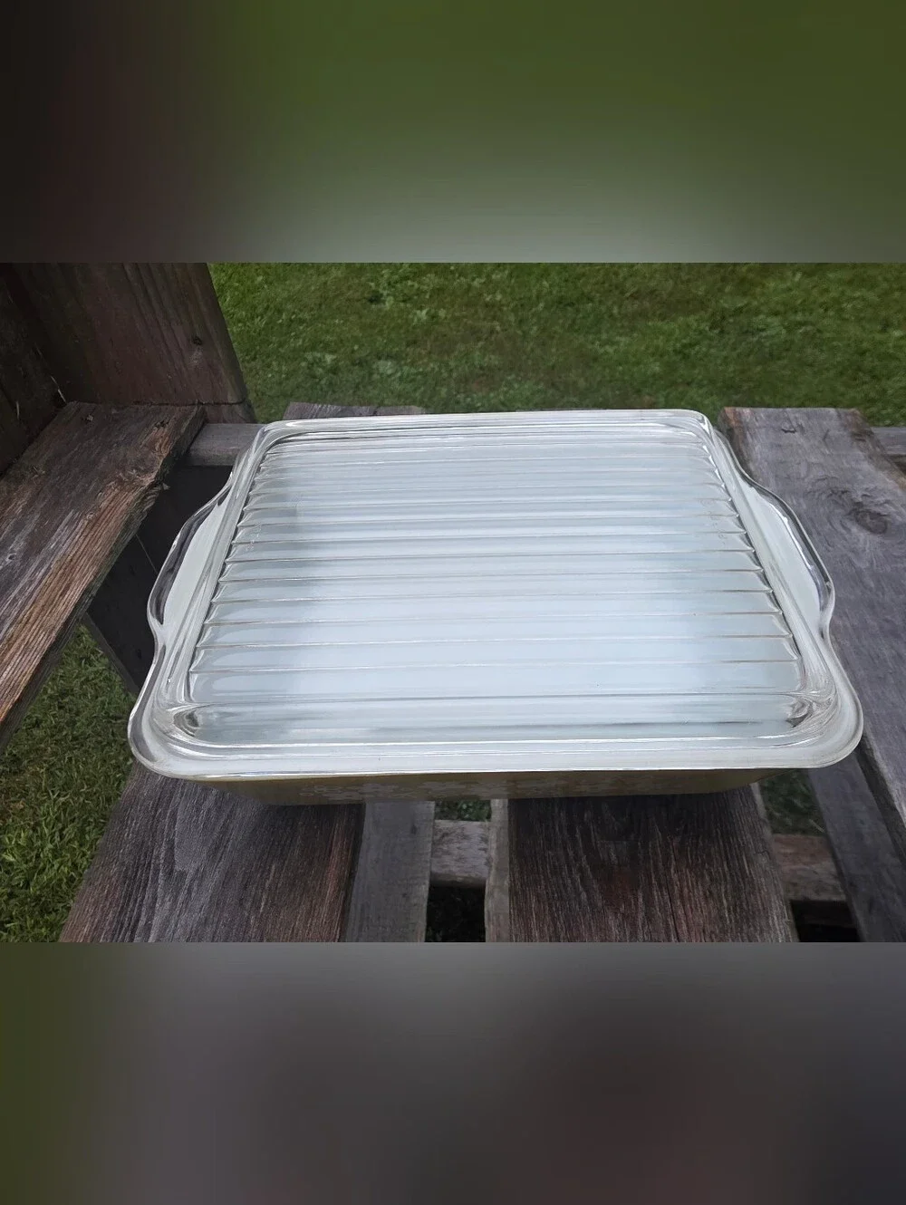 Vintage Pyrex Spring Blossom 0502 Refrigerator Dish 1 1/2 quart w/ Lid 2pc
